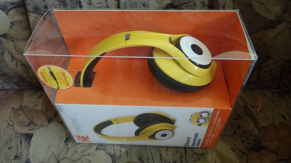 Căști fără fir Bluetooth Despicable Me Minions cu activare vocală micr