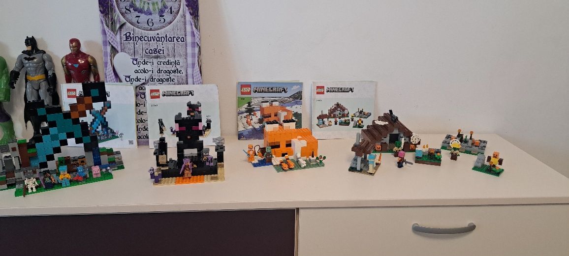 Lego MINECRAFT 21178, 21190, 21242, 21244