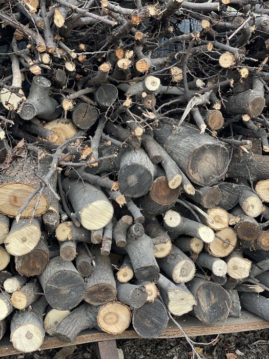 Дрова в мешках