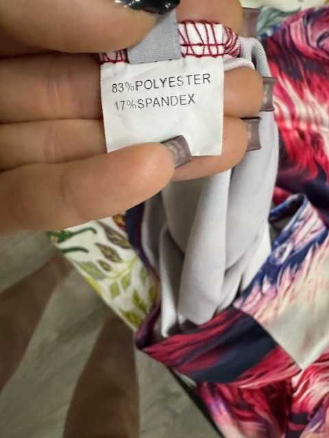 Rochie midi, multicolora, supraelastica, masura 38