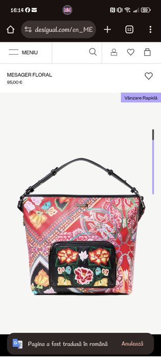 Geanta Desigual inflorata