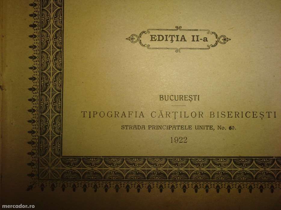 Carte de Tedeum romaneasca veche si rara
