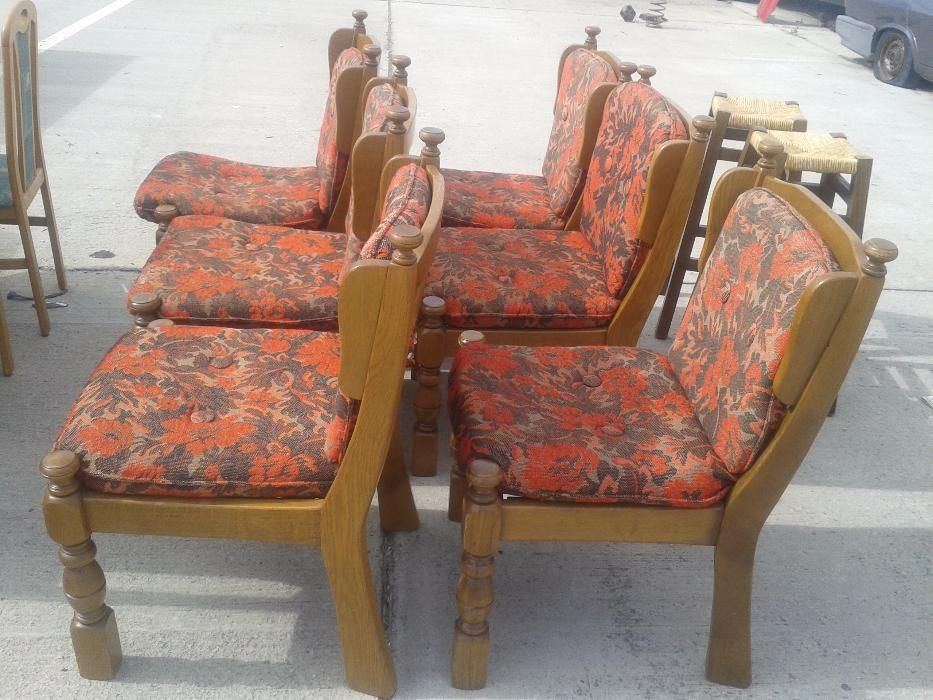 6 Scaune lemn masiv Germania