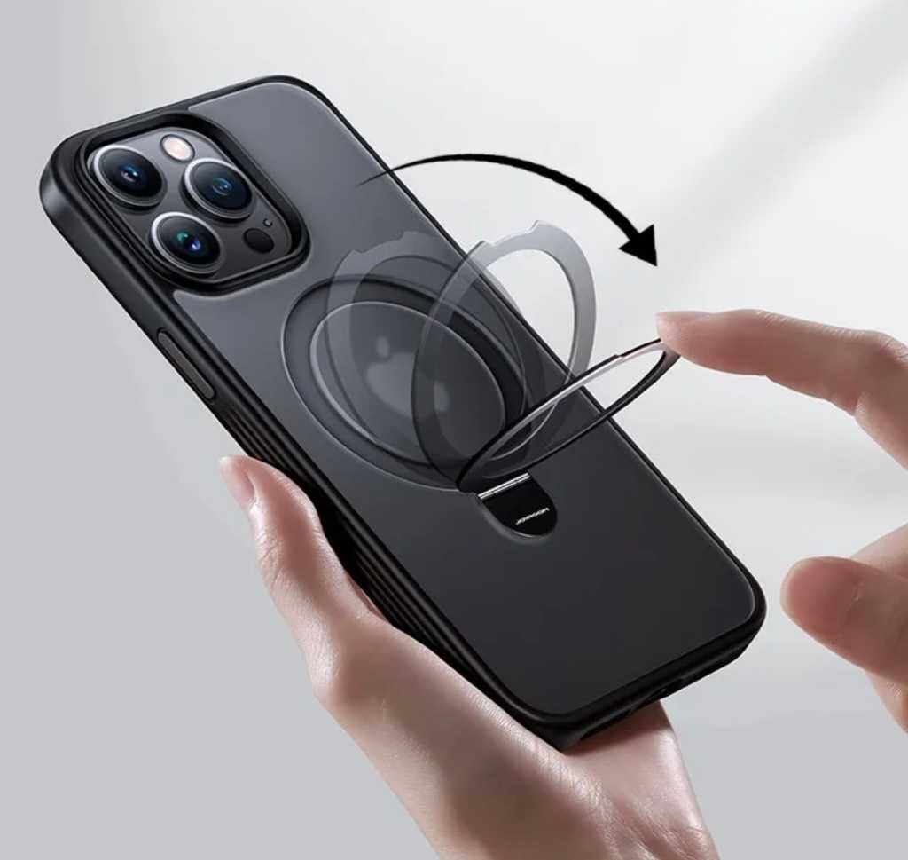 Husa cu inel si suport MagSafe iPhone 15 Pro