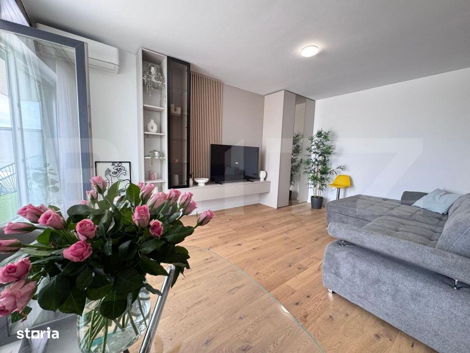 Apartament cu 3 camere de lux + terasa 100 mp + parcare – Trio Bridg