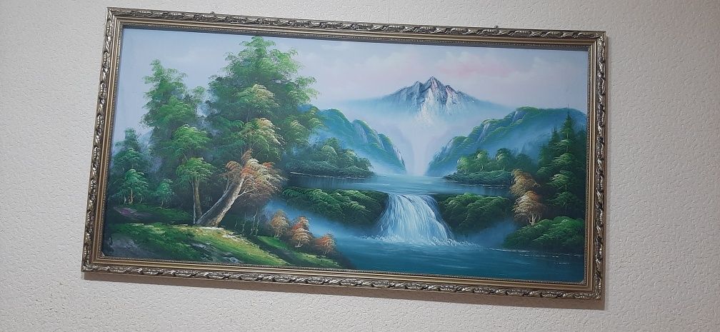 Картина природа водопад