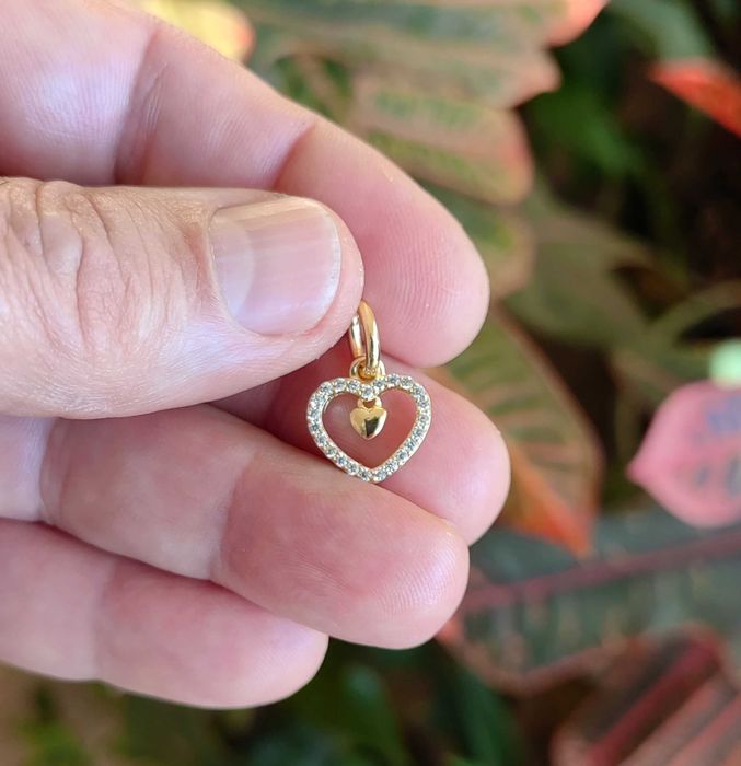 Висулка Пандора с двойно сърце, талисман Pandora