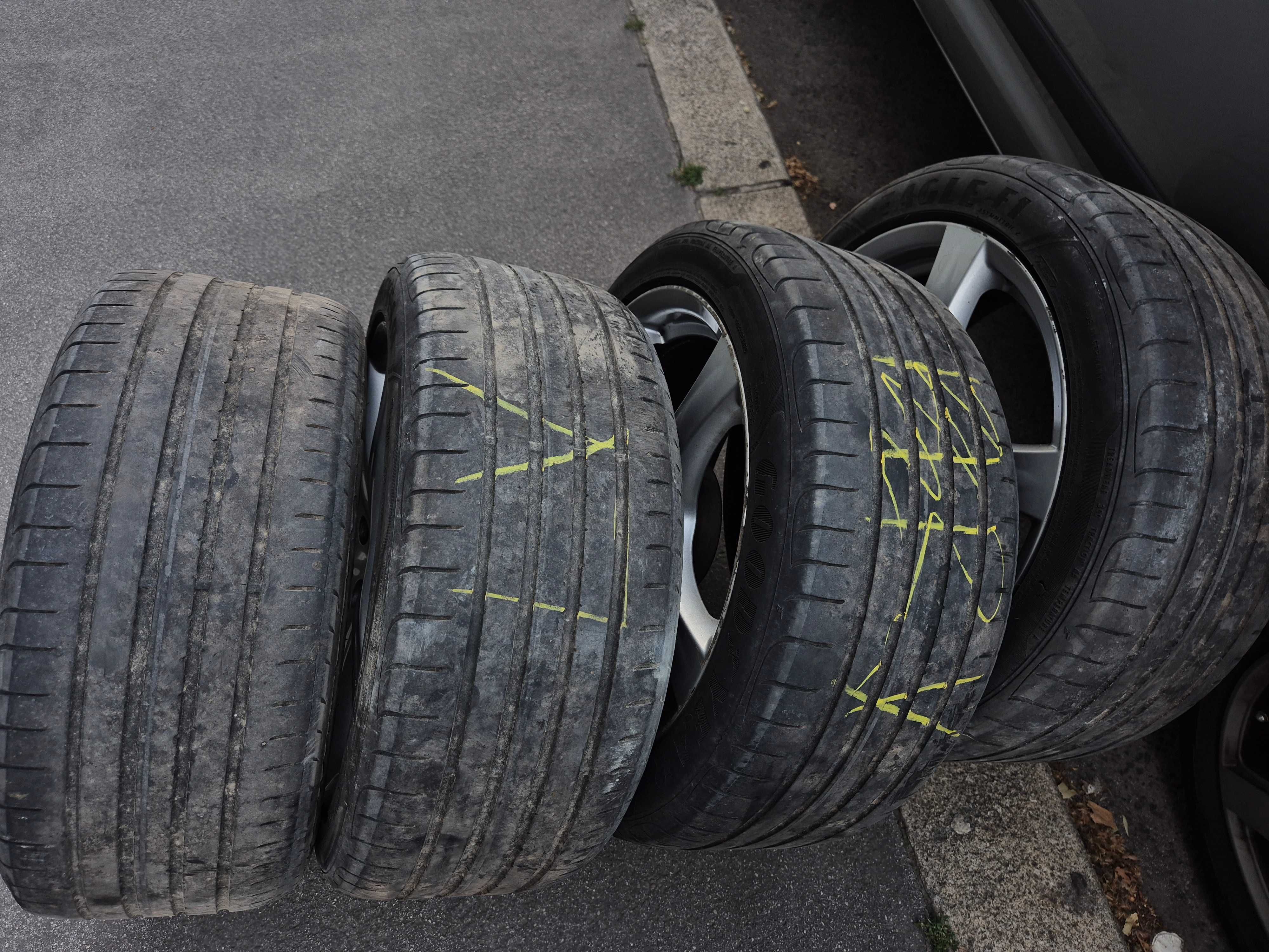 4 джанти 17 цола  RONAL , 5x114,3 с гуми GOODEAR 225/45R17