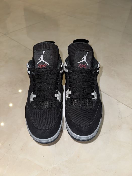 Jordan 4 black canvas