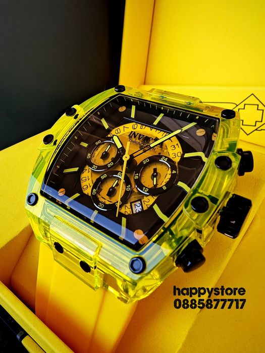 INVICTA S1 Rally yellow 49 mm, Инвикта нов ръчен часовник