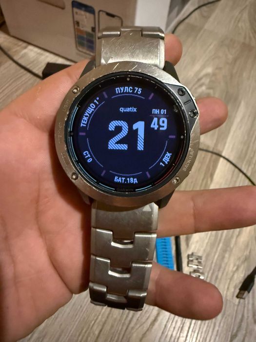 Garmin Quatix 6X Solar Titanium