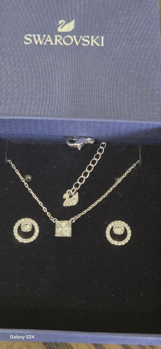 Set Swarovski lănțișor și  cercei