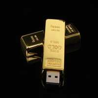 Флашка USB 32 гб във Форма на Златно кюлче злато