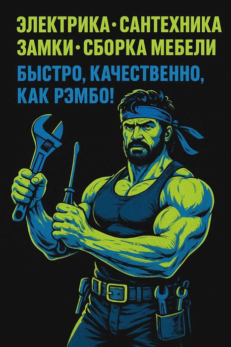 Надёжный мастер! Замена замков, электрика, сантехник!