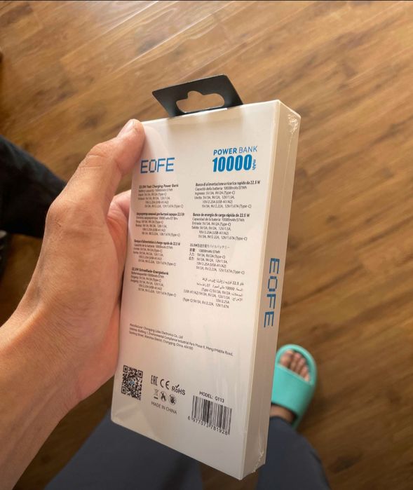 Новый Power Bank EOFE 10000 mAh 22.5W Быстрая зарядка