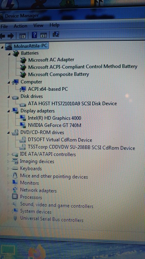 Laptop Toshiba 15,6 inch