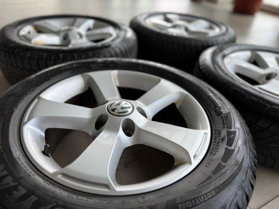 Set roti complet Volkswagen + anvelope GoodYear 215/60 R16