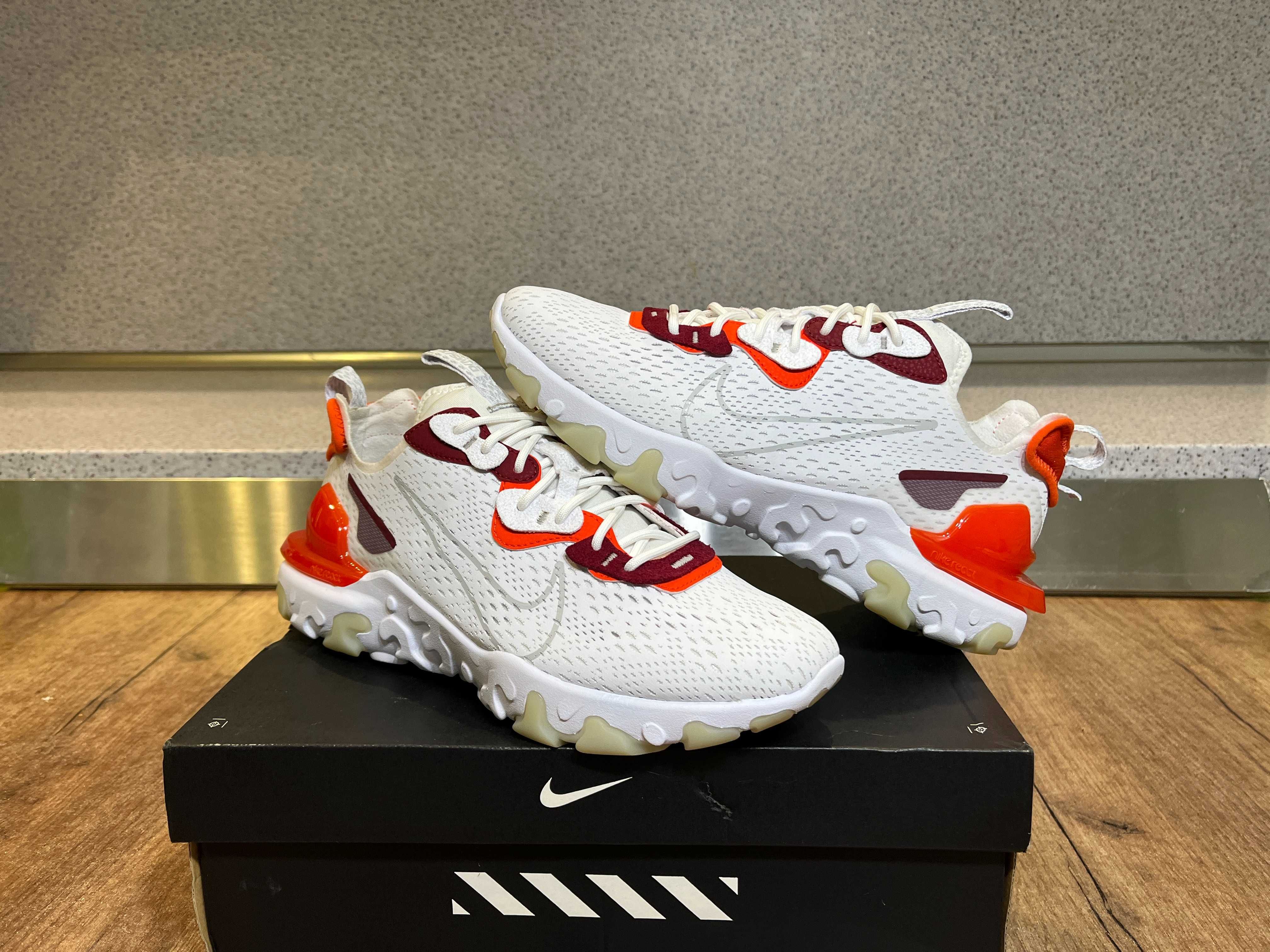 ОРИГИНАЛНИ *** Nike React Vision D/MS/X White Grey Orange