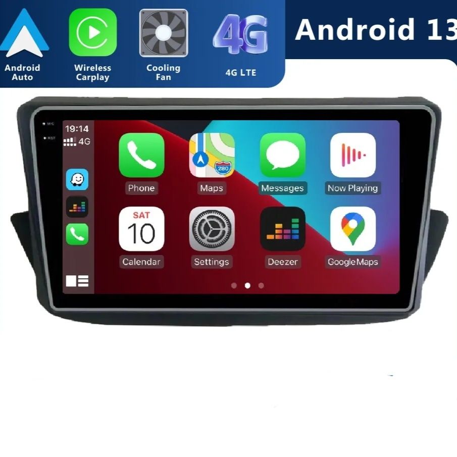 Мултимедия 9 инча Peugeot 308 Android 2010 - 2016 навигация андроид