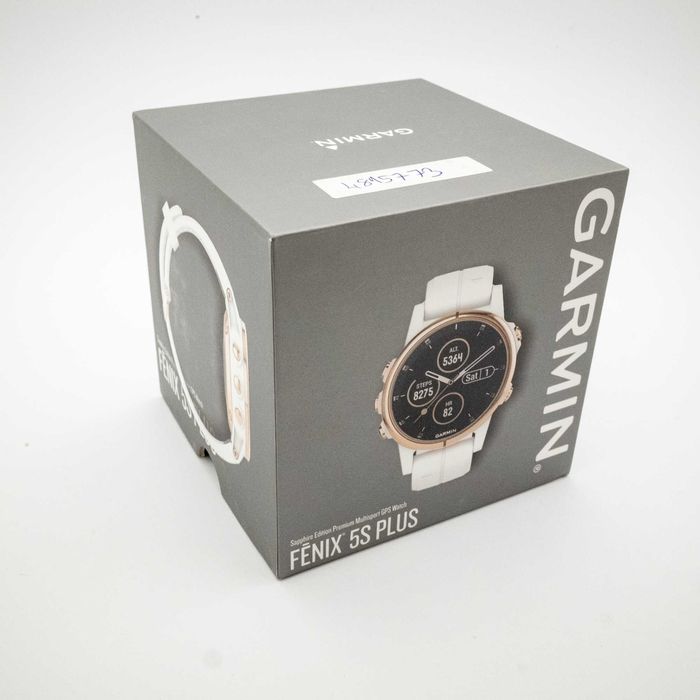 Garmin Fenix 5s Plus Rose Goldtone with Carrara White Band