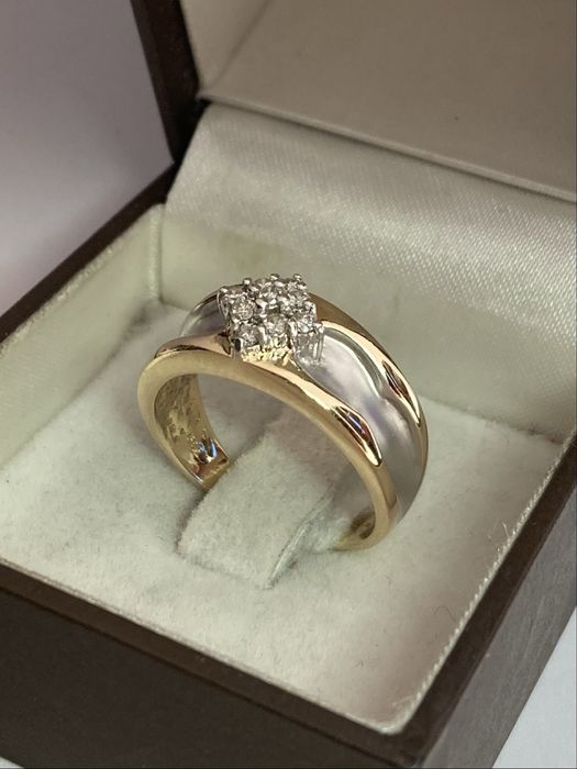 Inel aur cu diamante 0.25ct