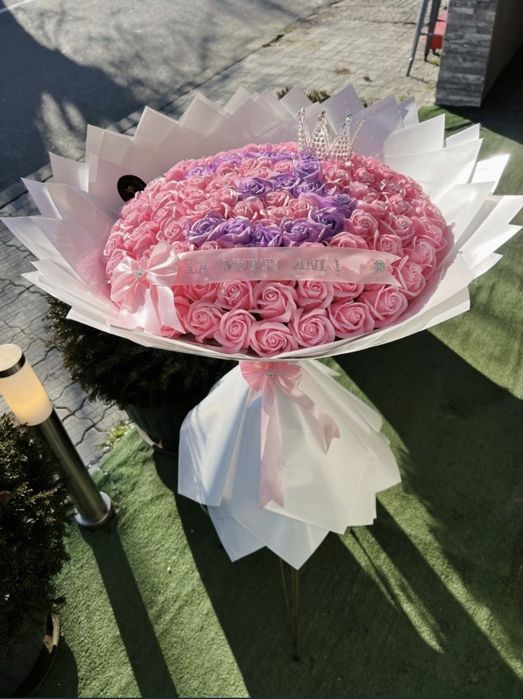 Buchete din trandafiri de sapun