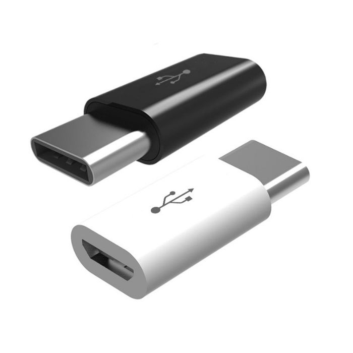 Адаптер преходник от женски микро / micro USB към мъжки тип / type C