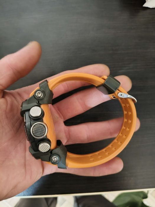 Ceas sport rezistent tip G-Shock Mudmaster – curea portocalie