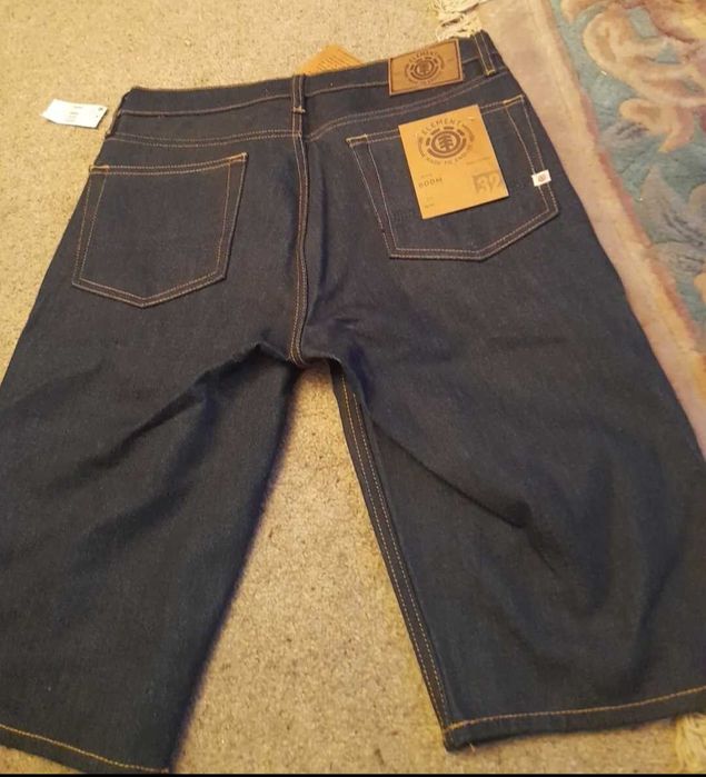 Element Shorts Mens 32 Blue Denim Jean Shorts New