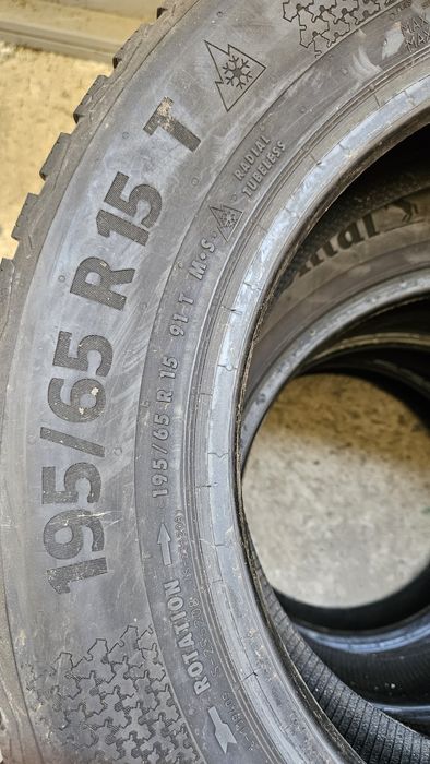 4бр гуми 195 65 15 дот 21 континентал