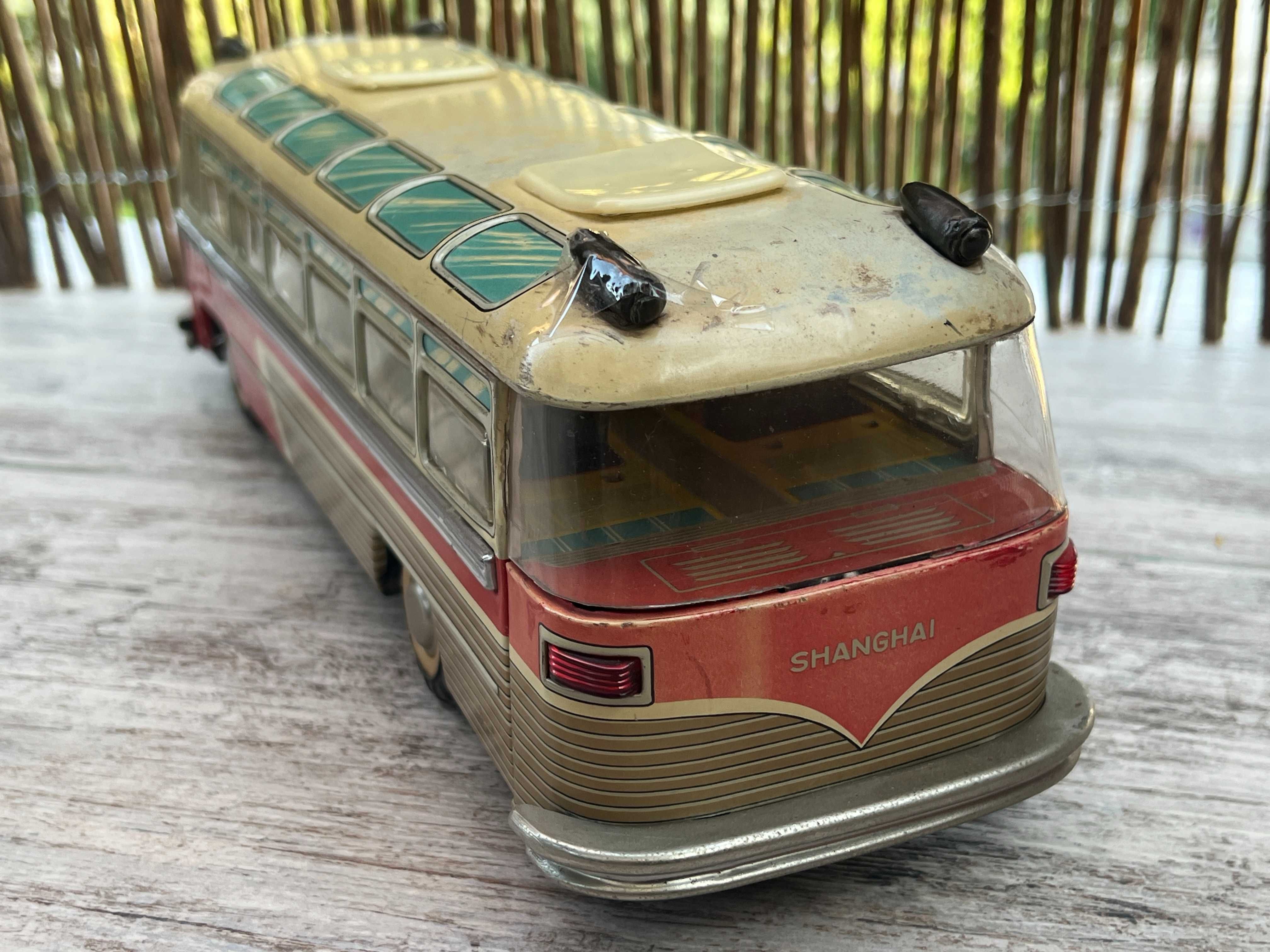 Jucarie Colectie Vintage 1960 Autobus Shanghai MF 812 China Frictiune