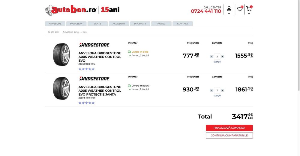 Anvelope all season Bridgestone doua lățimi 235/50/18 255/45/18 ca noi