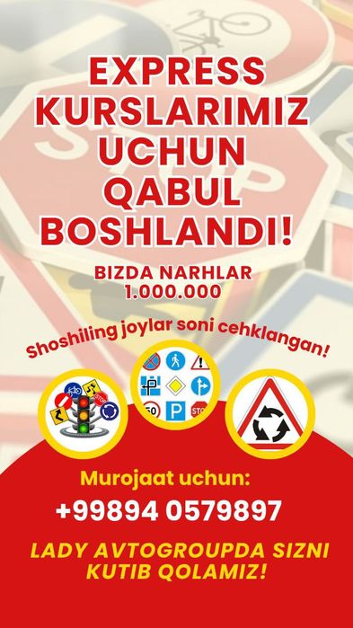 Avto Maktab Ekspress kurslari