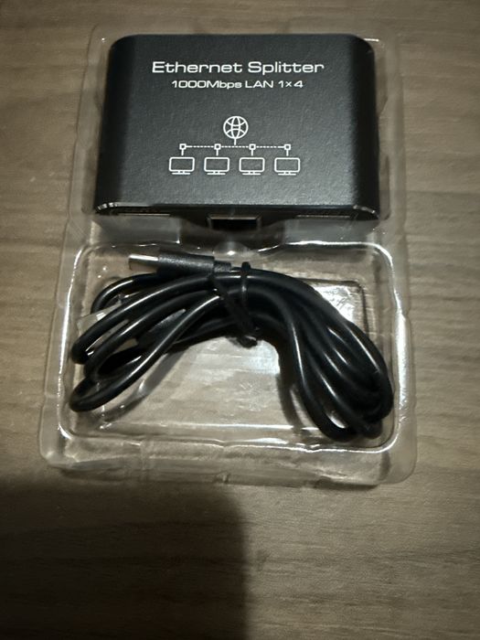 Splitter Ethernet 1 IN 3 OUT rețea 1000 Mbps LAN RJ45 Cat5-8 Gigabit