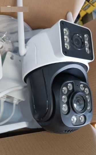 Двойна Smart WiFi безжична IP камера ICSEE 8MP нощно виждане