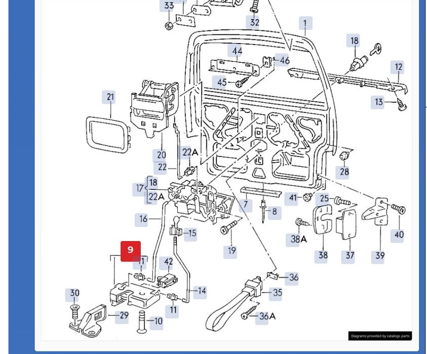 Брава За Багажник, Vw, Transporter T4, Единична Врата