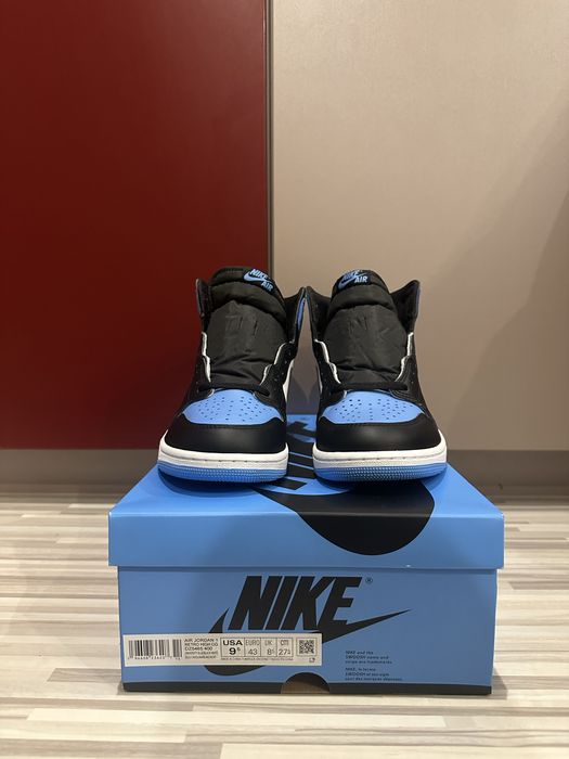 Jordan 1 Unc Toe 43