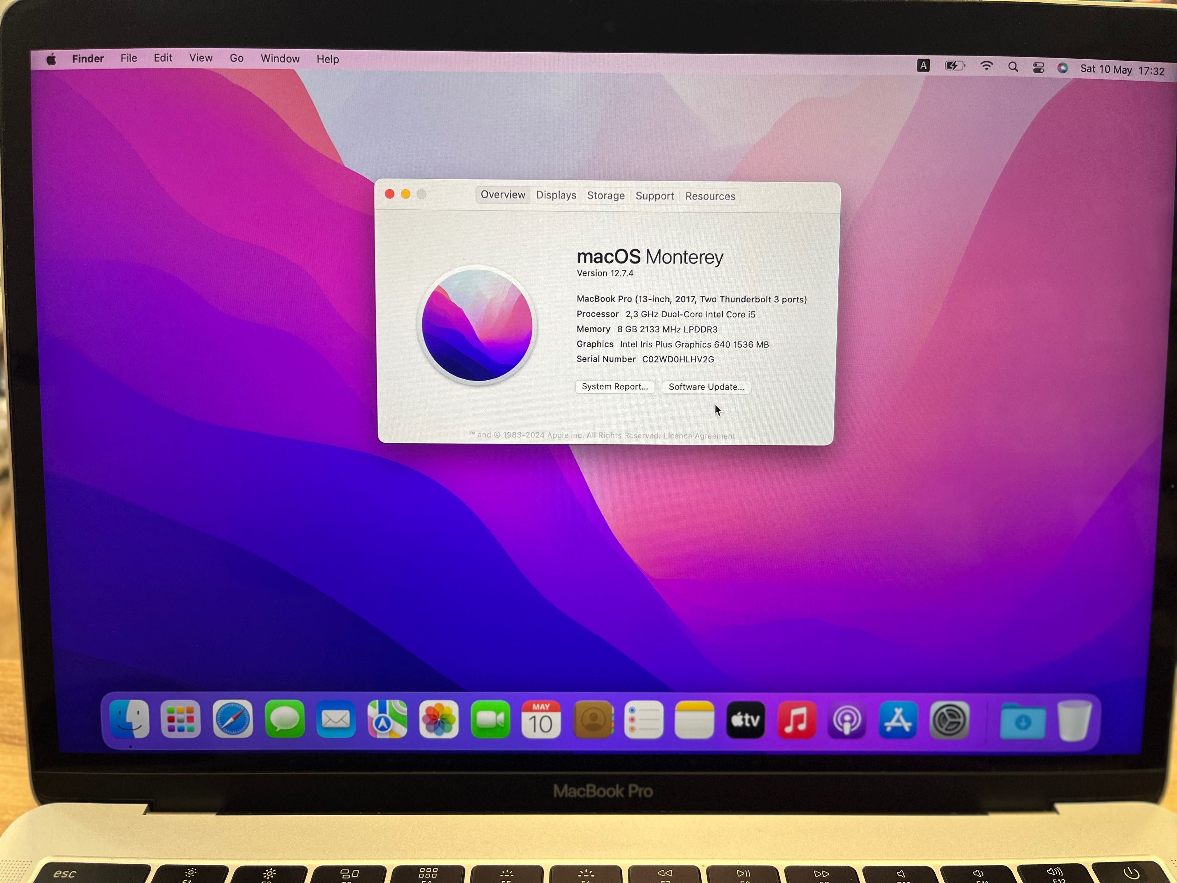 MacBook Pro A1708 13инча 2017г 256gb