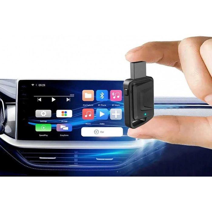 CA03 Безжичен CarPlay/Android Auto Адаптер Dual-Band, OTA, Plug & Play