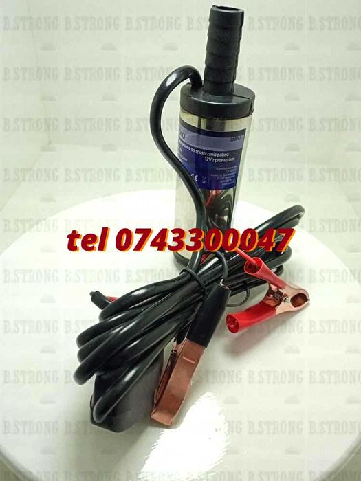 Reducere Pompa Electrica Submersibila 12v Motorina  Apa  Ulei Si Li