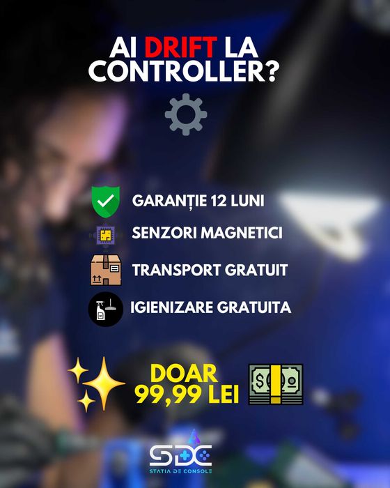OFERTA! REPARATIE Stick DRIFT Controllere!PS5/PS4/Xbox One/Xbox Series