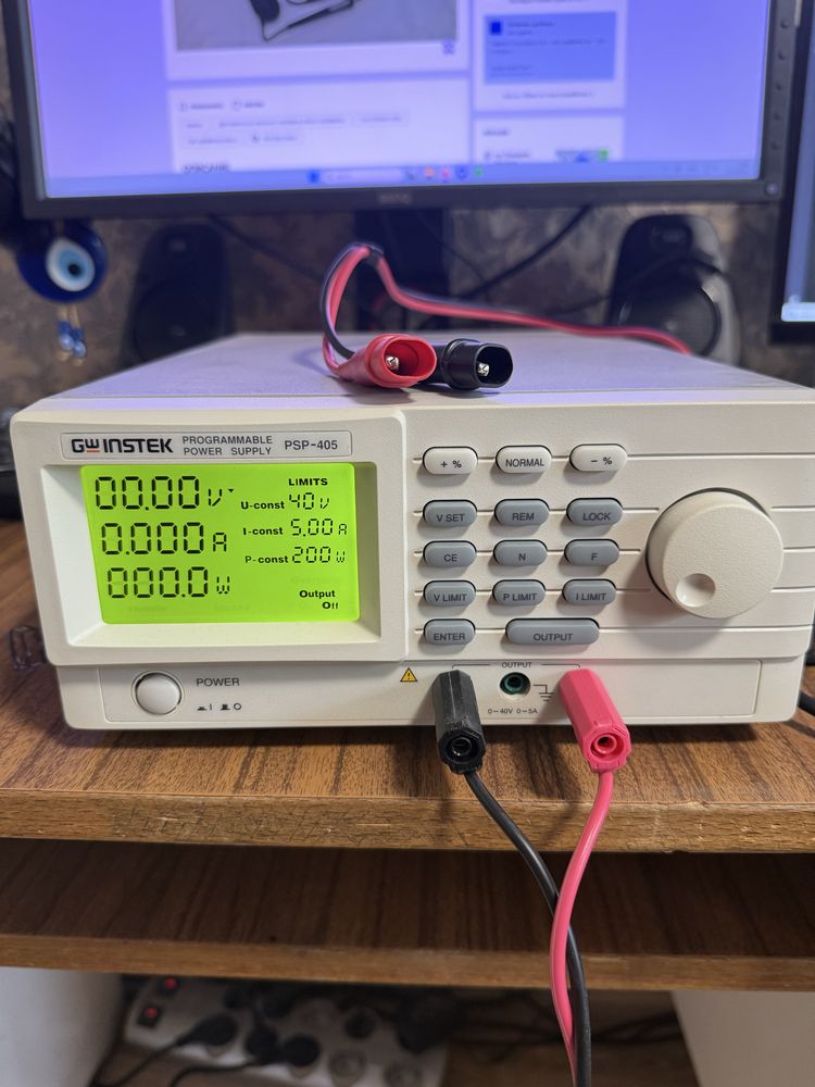 Програмируемо лабораторно захранване, импулсно, PSP-405, 5A/40VDC