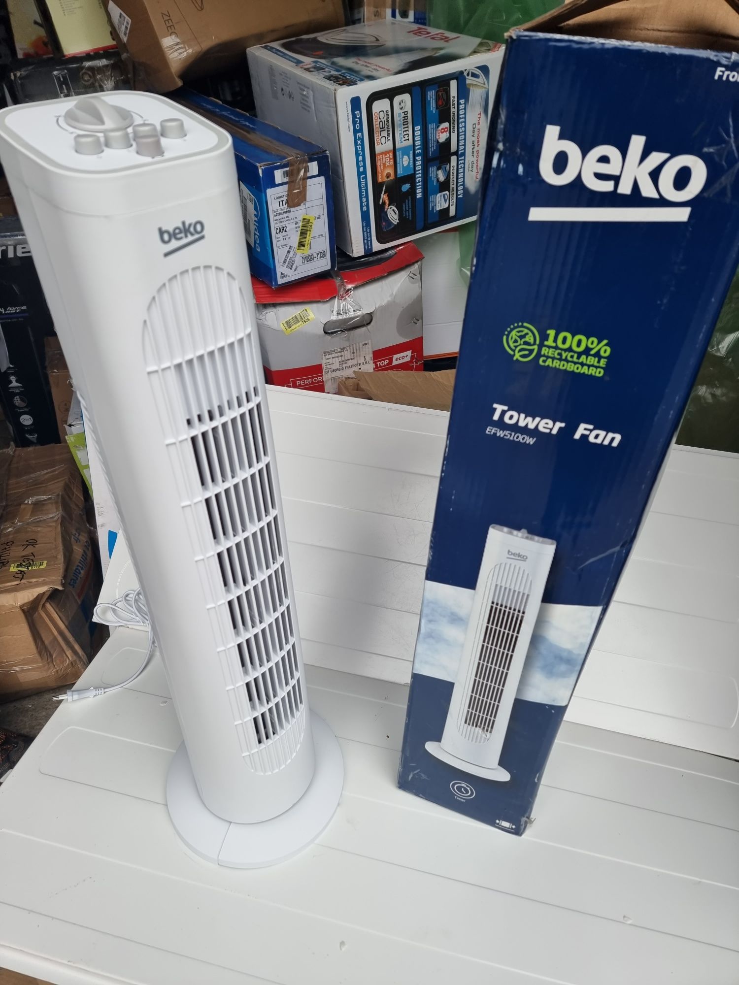 Ventilator turn Beko EFW5100W, 50 W, 43 decibeli, plastic, 3 viteze, a