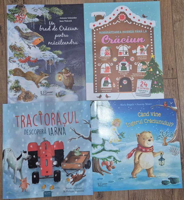 Carti cu povesti de craciun pentru copii, set nou frumos ilustrat