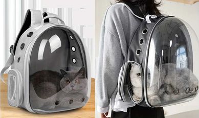 Прозрачна чанта/раница за коте или куче