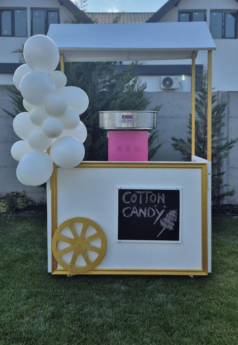 Standuri vată, popcorn, limonadă și arcadă baloane – petreceri