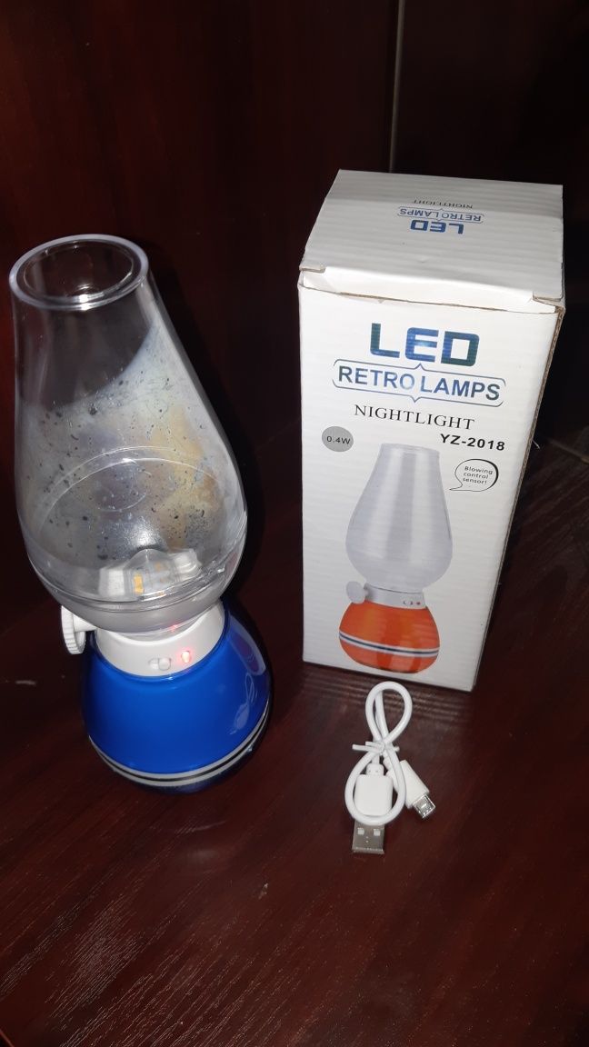 Retro led lampa USB zaraydkali