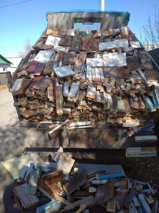 Дрова кубами,  пиленные