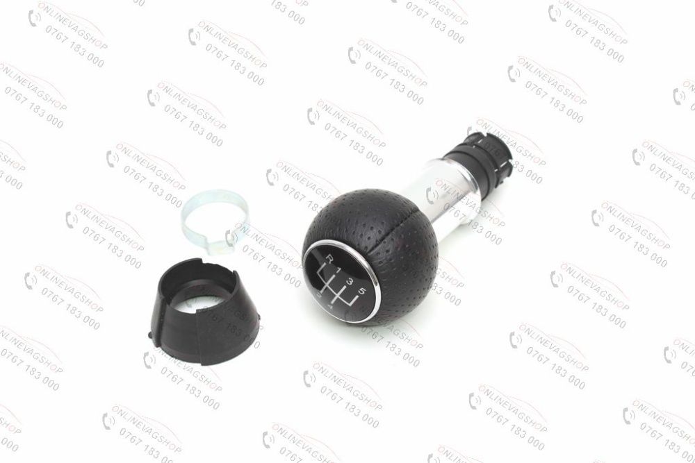 Nuca schimbator piele perforata model S-Line gaura 23mm in 5 viteze