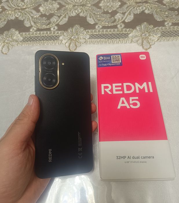 Xiaomi Redmi A5 64GB Black 2025 Karobka Holati Yaxshi Yengi Model 2025